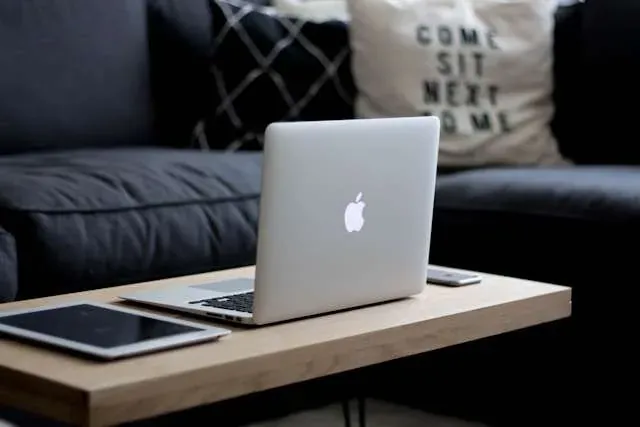 MacBook and iPad on a table